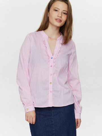 NÜMPH Bluse 'Farrah' i pink: forside