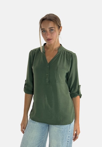 Elara Bluse i grøn: forside