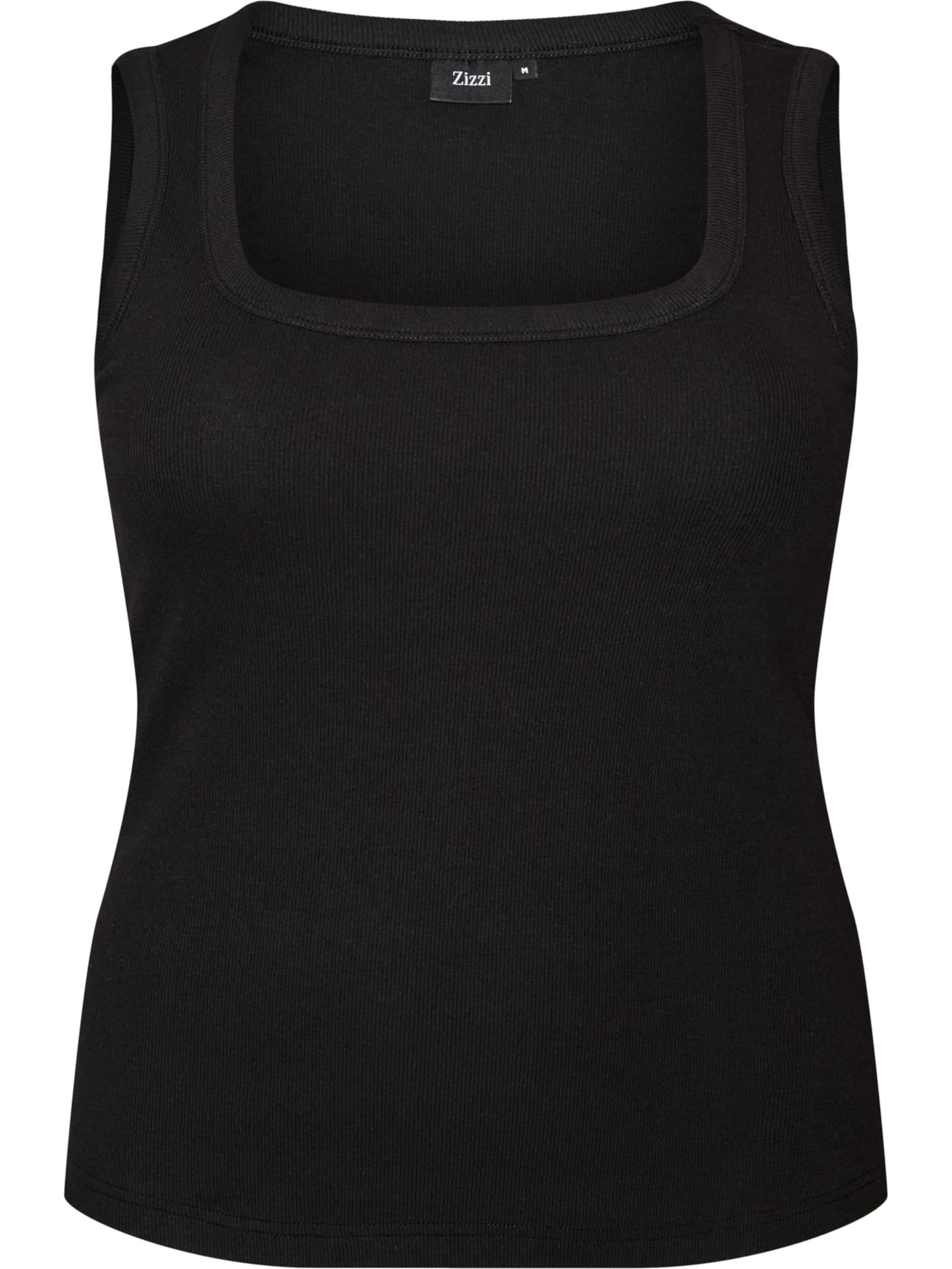 Zizzi Top in Schwarz: Vorderseite