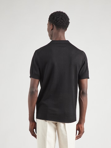 SELECTED HOMME Poloshirt 'SLHTOWN' in Schwarz