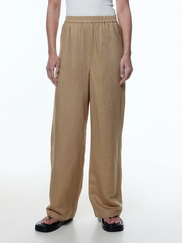 EDITED Regular Pants 'Benja' in Beige: front