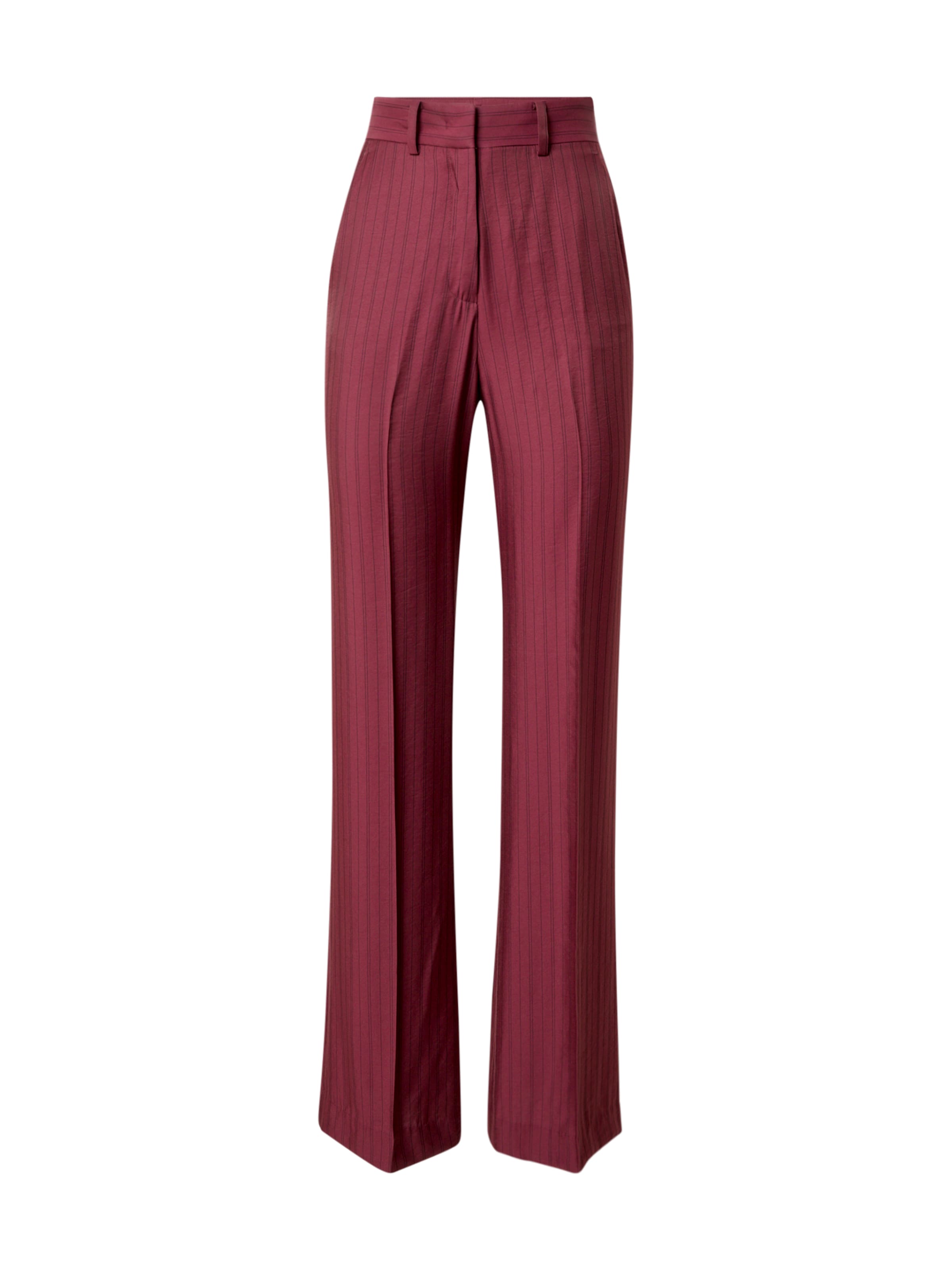 raudona Sisley Laisvas Kelnės su kantu: priekis