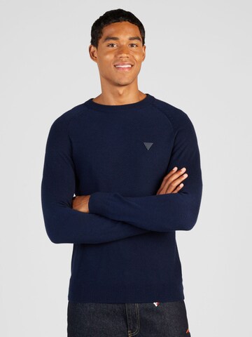 Pull-over 'ALEC' GUESS en bleu : devant