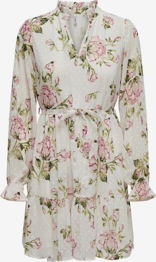 ONLY Φό�ρεμα 'ROSEY' σε ανοικτό πράσινο / σκούρο πράσινο / ανοικτό ροζ / λευκό, Άποψη προϊόντος