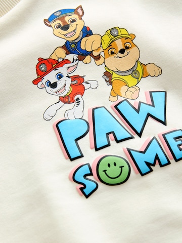 Next Sweatshirt 'Paw Patrol' i vit