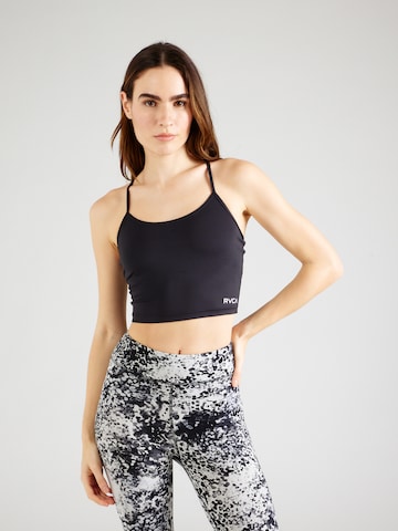 RVCA Top 'ESSENTIAL' in Zwart: voorkant