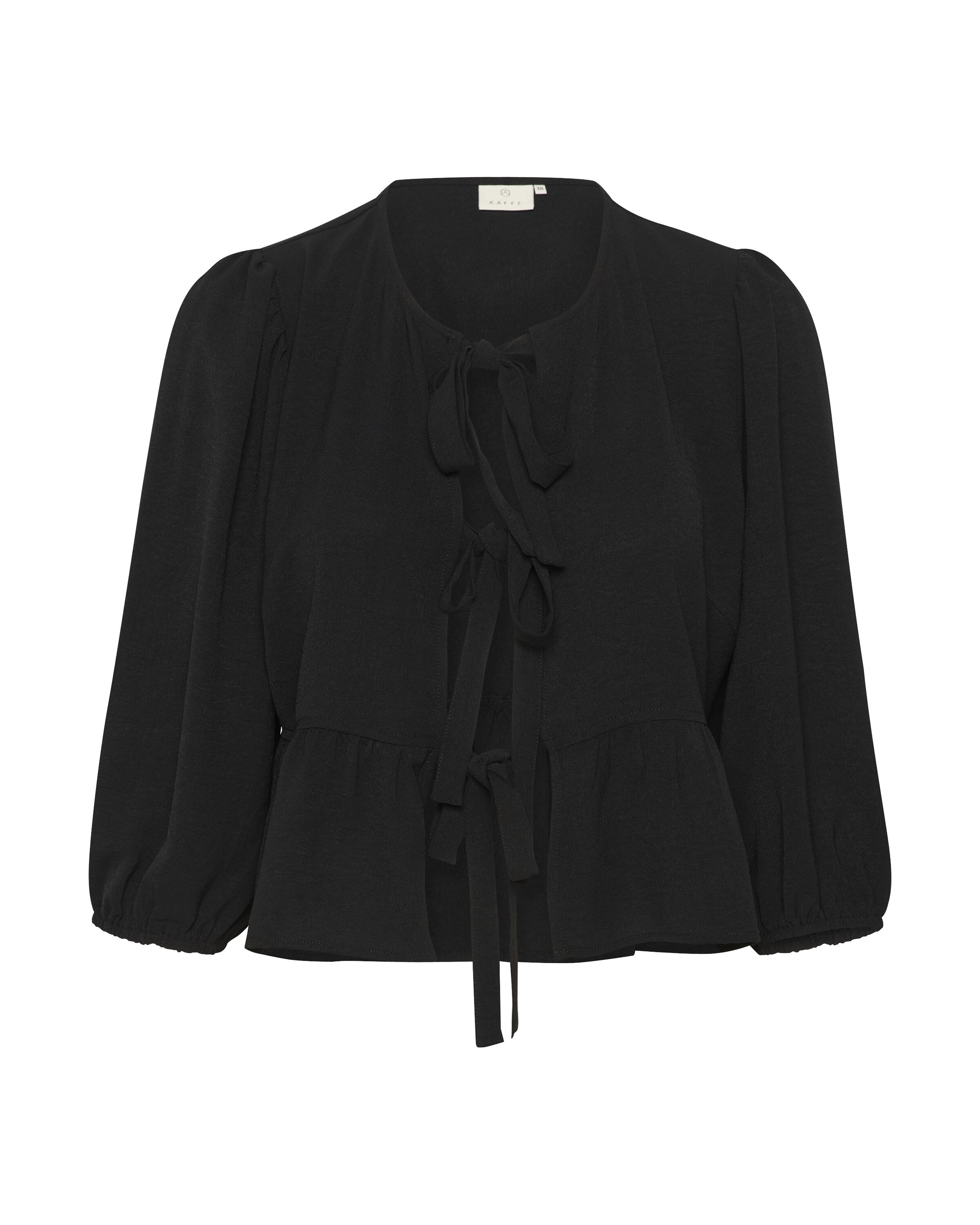 Kaffe Μπλούζα 'Silja' σε μαύρο: μπροστά