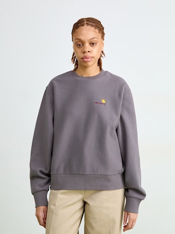 Carhartt WIP Sweatshirt 'American Script' i rød: forside