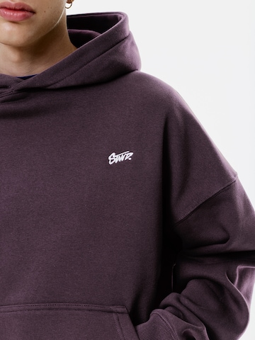 Pull&Bear Sweatshirt 'STWD' in Purple