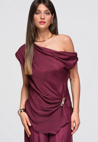Ombre Bluse in Lila: Vorderseite
