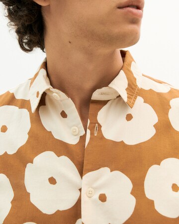 Thinking MU Regular fit Button Up Shirt 'Tom' in Beige