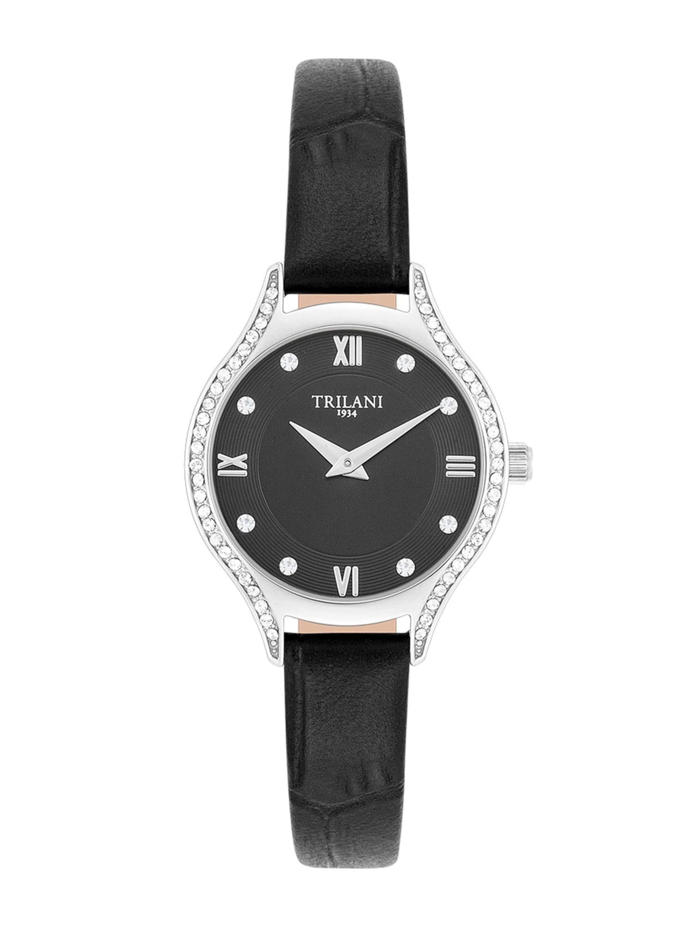 Trilani Analoog horloge in Zwart: voorkant