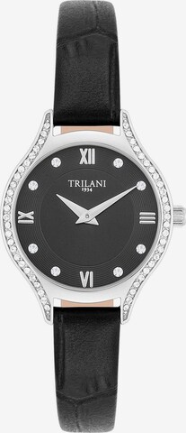 Trilani Analog Watch in Black: front