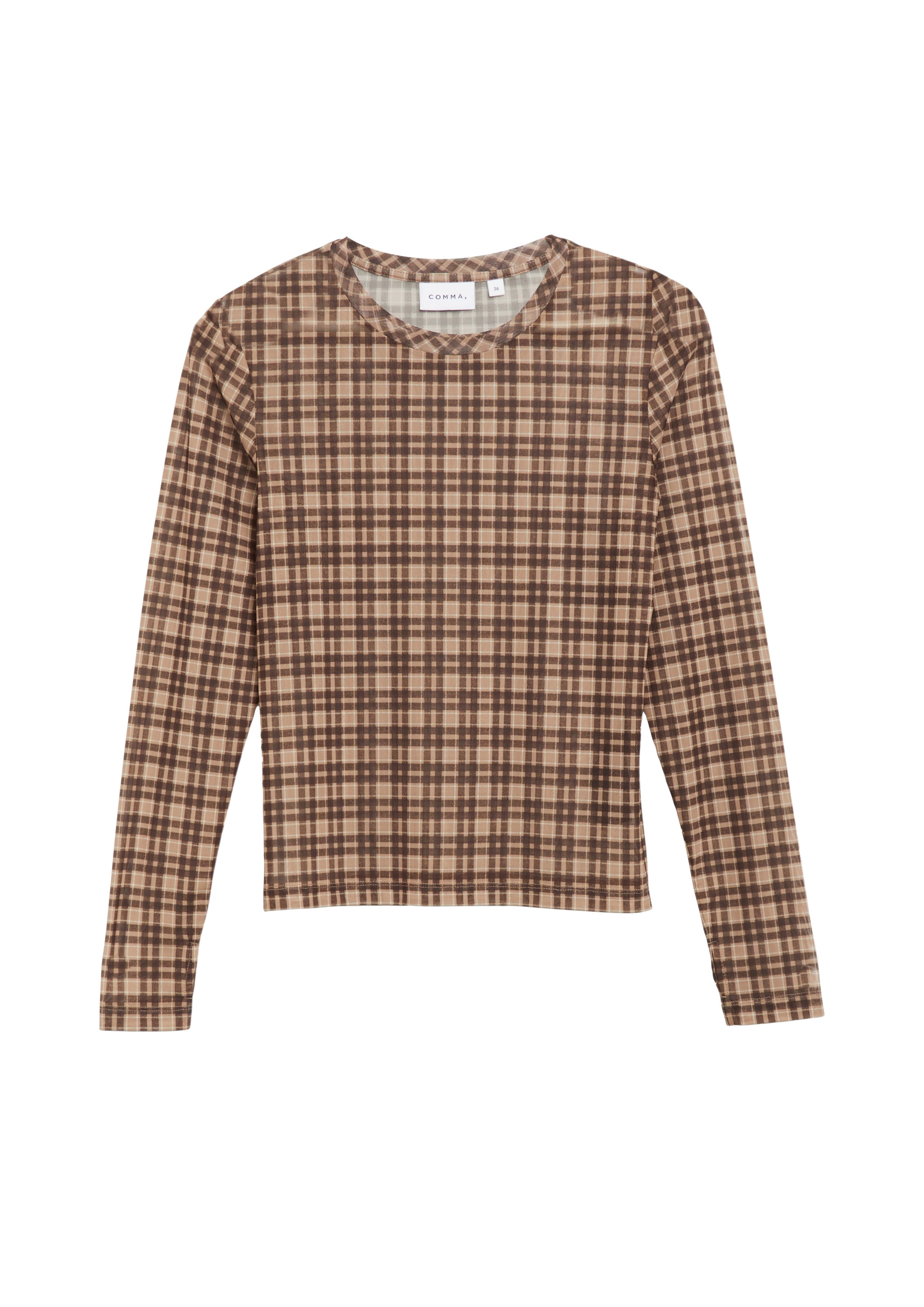 COMMA Shirt in Brown: front