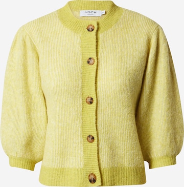 MSCH COPENHAGEN Knit Cardigan 'Piga Zenie' in Yellow: front