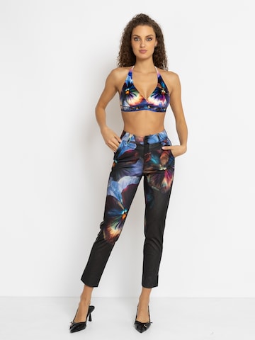 JIORO Triangle Bikini top 'VIOLET' in Mixed colours