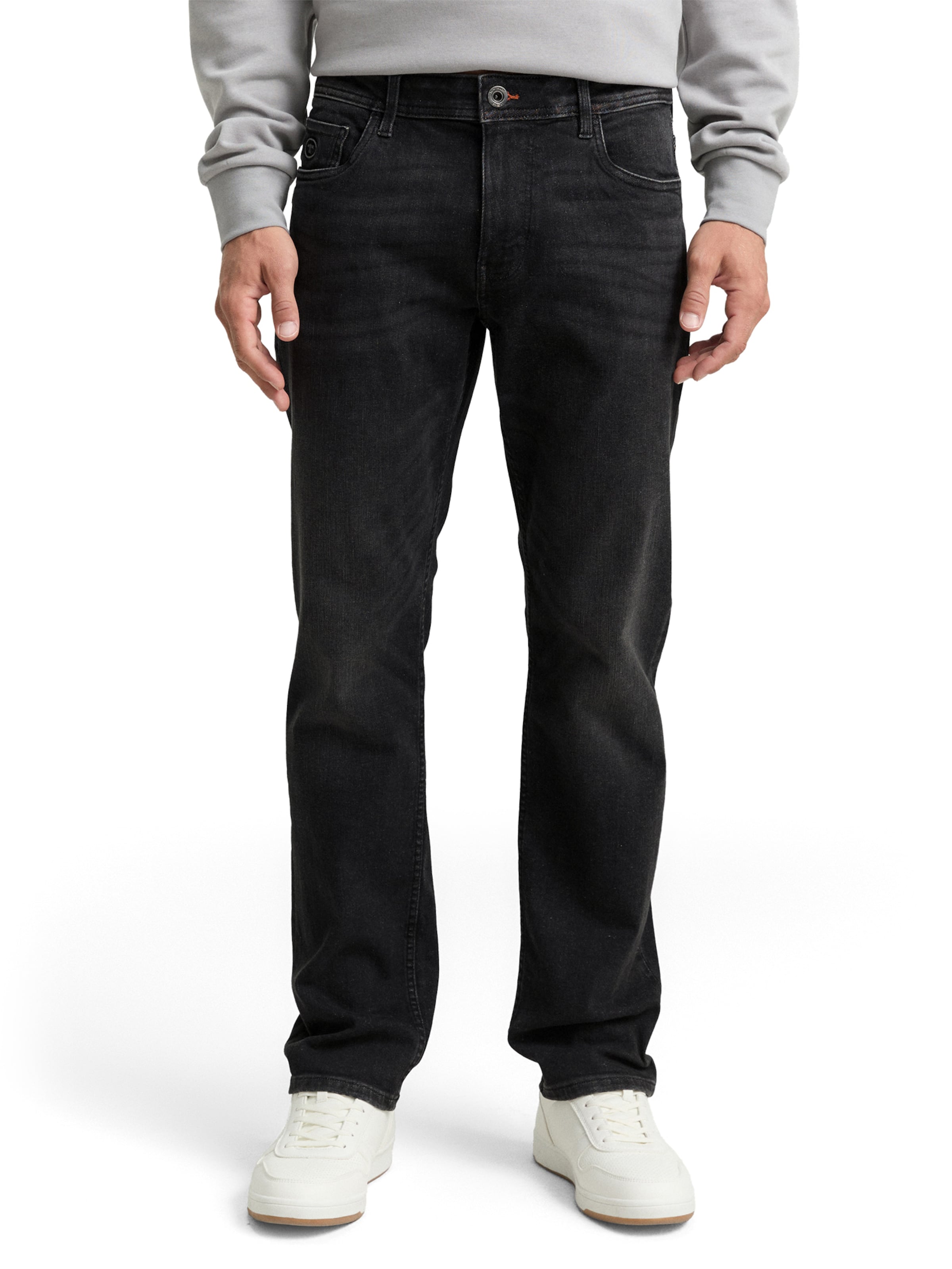 TOM TAILOR Regular Jeans 'Marvin' in Black: front