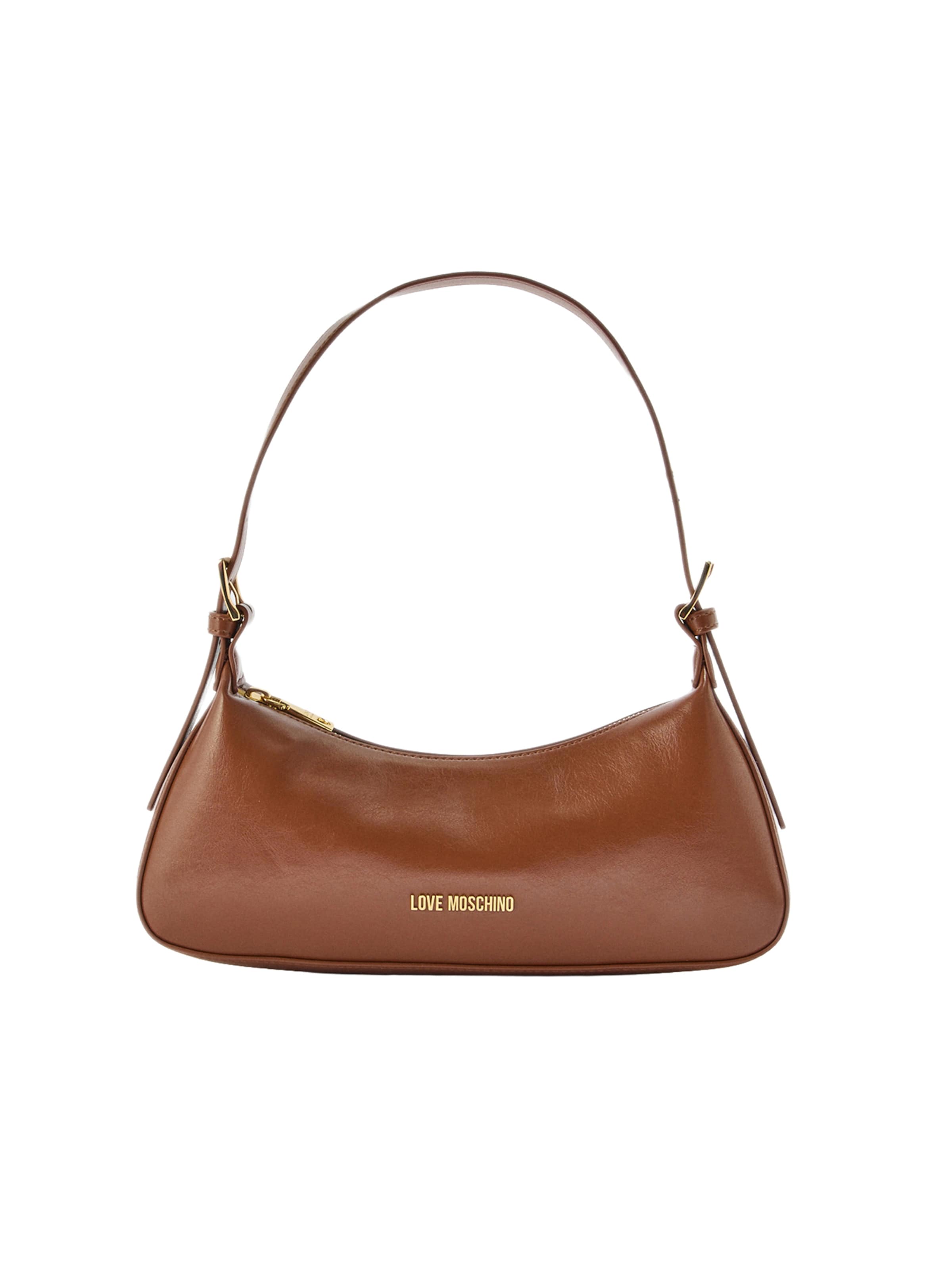 Borsa a spalla Love Moschino di colore cognac, Visualizzazione prodotti