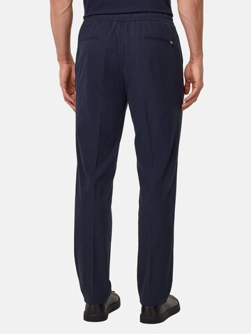 Coupe slim Pantalon à plis Boggi Milano en bleu