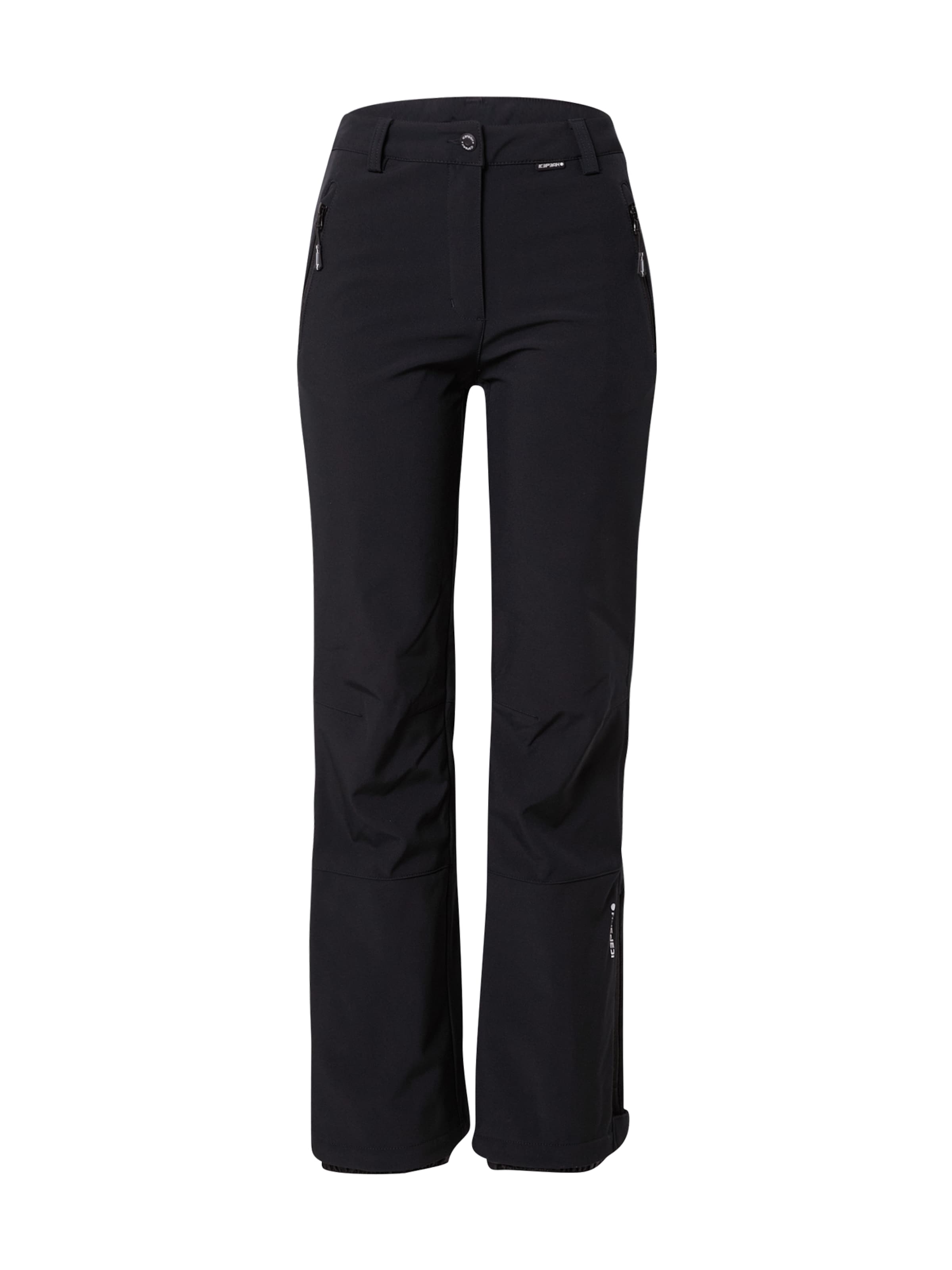 ICEPEAK - regular Pantalón deportivo 'FRECHEN' en negro: frente