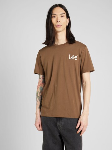 Lee - Camisa 'ESSENTIAL' em castanho