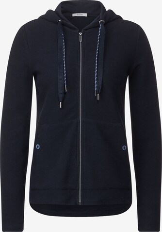 CECIL Sweatjacke in Blau: predná strana