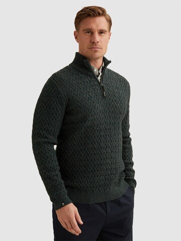 VANGUARD Pullover 'Pullover in a wool blend with half-zip' i grøn: forside
