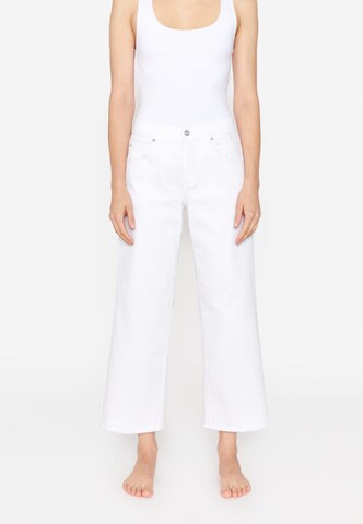 Angels Wide leg Jeans in White: front