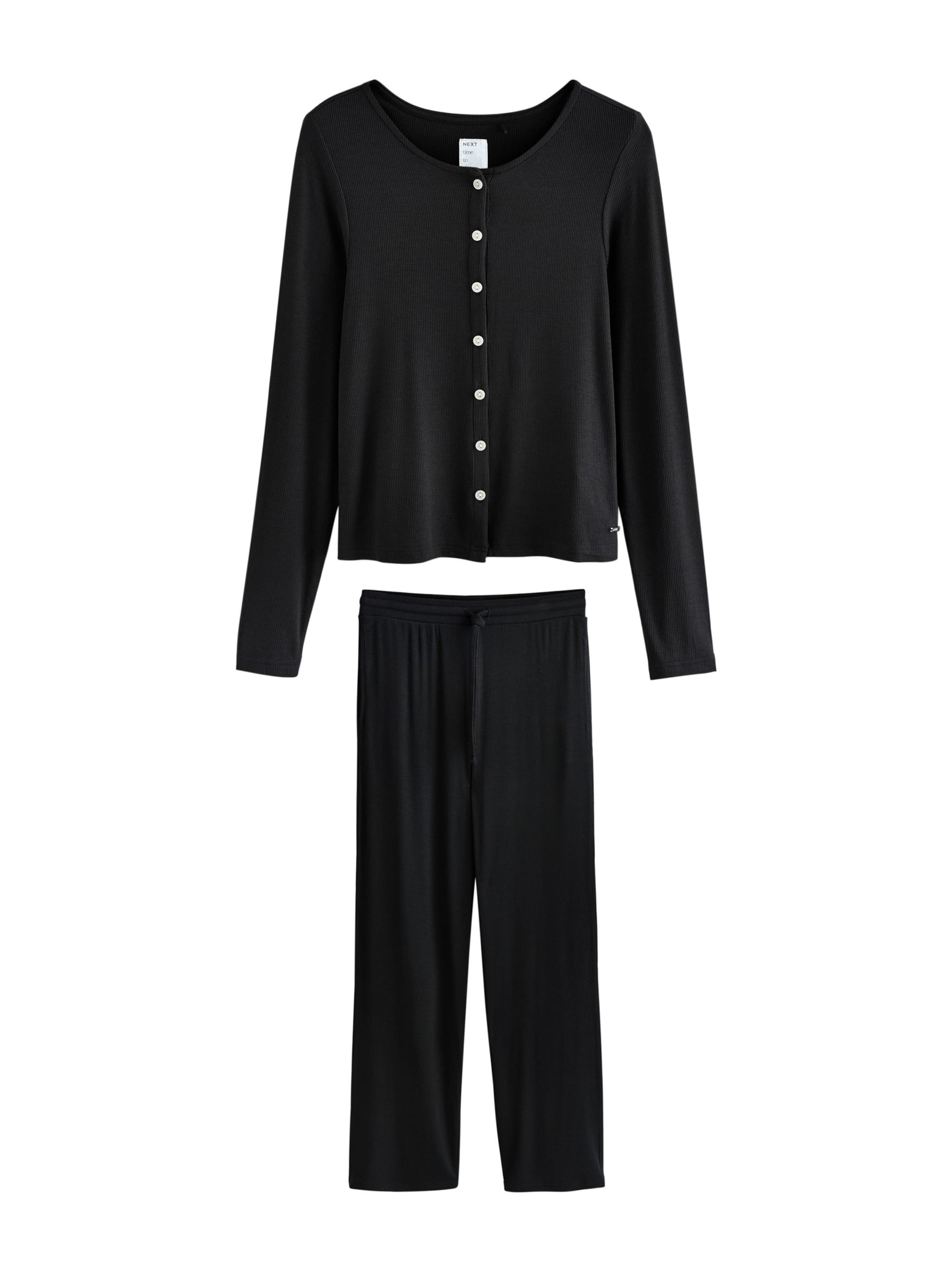 Next Πιτζάμα σε μαύρο: μπροστά