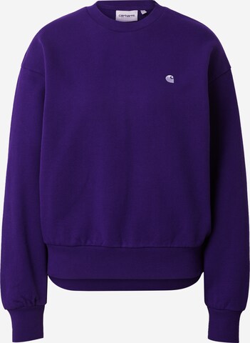 Carhartt WIP Sweatshirt 'Casey' in Purple: front