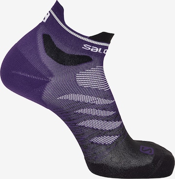 SALOMON Athletic Socks 'running Predict' in Purple: front