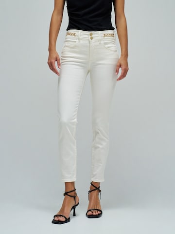 Salsa Jeans Skinny Jeans in Wit: voorkant