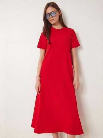 Happiness İstanbul Jurk in Rood: voorkant