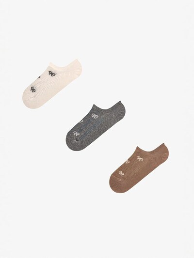 Penti Sokid 'PENTI Ribbon Jacquard Sneaker Socken' 36-40 suuruses segavärvid, Tootevaade