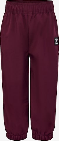 Hummel Tapered Sportbroek 'Jupitor' in Rood: voorkant