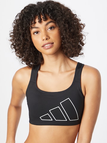 Bustier Soutien-gorge de sport ADIDAS PERFORMANCE en noir : devant