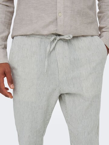 Regular Pantalon 'Linus' Only & Sons en gris
