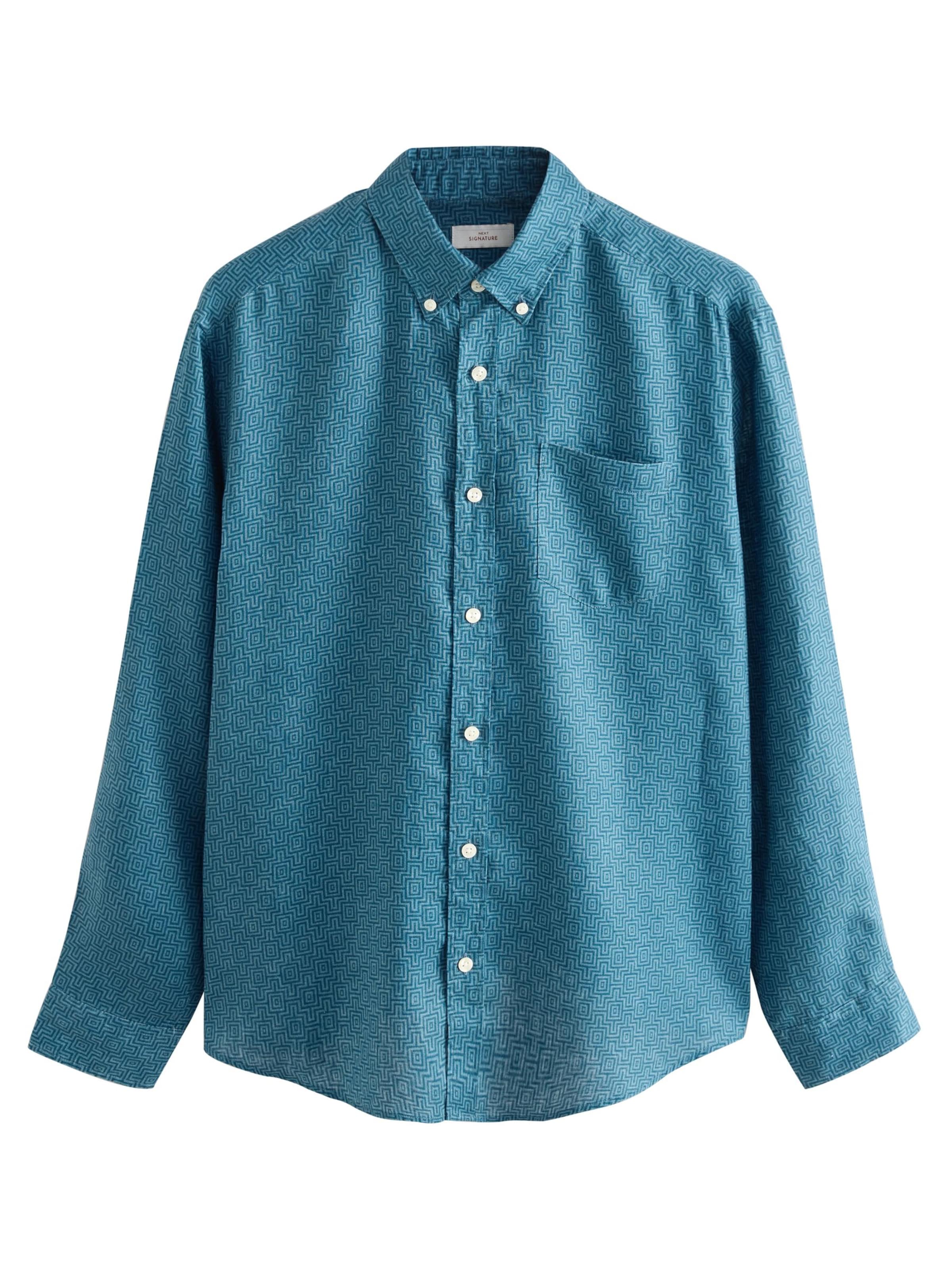 Next Regular Fit Hemd in Blau: Vorderseite