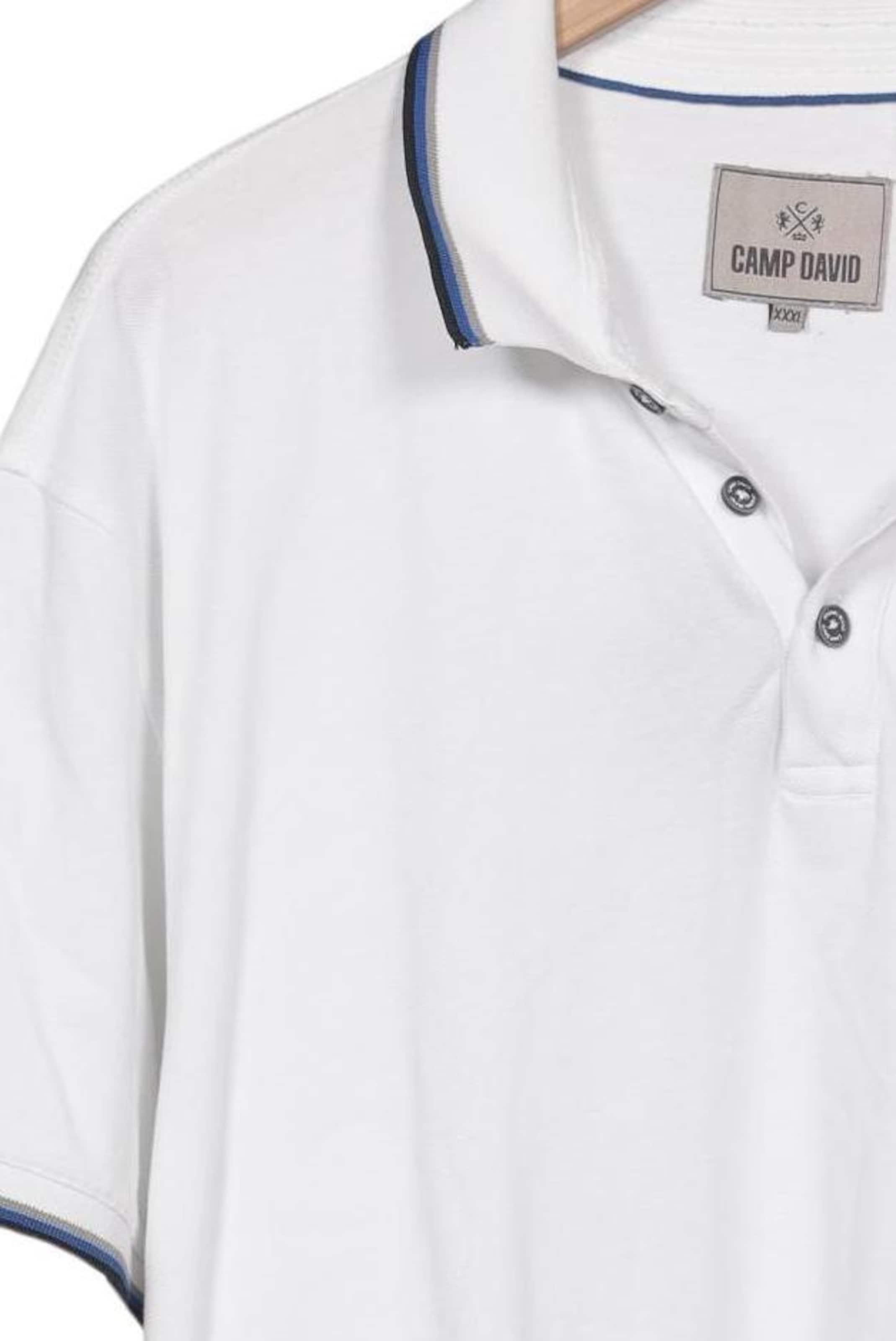 CAMP DAVID Shirt in XXXL in White