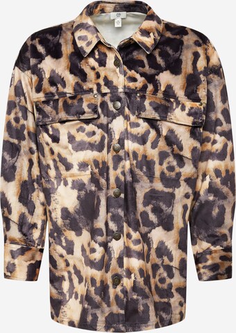 River Island Plus Tussenjas in Bruin: voorkant