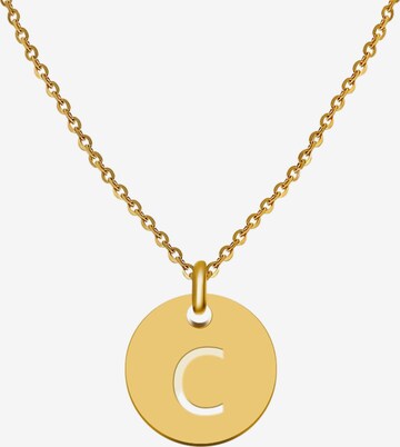 GOOD.designs Kette 'Buchstabenkette C' in Gold: predná strana