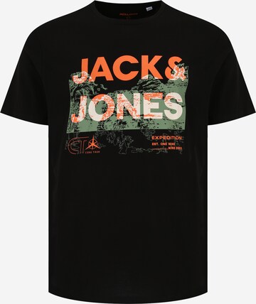 Jack & Jones Plus T-Shirt in Schwarz: predná strana