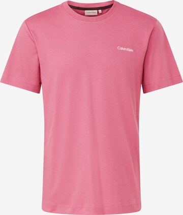 T-Shirt Calvin Klein en rose : devant