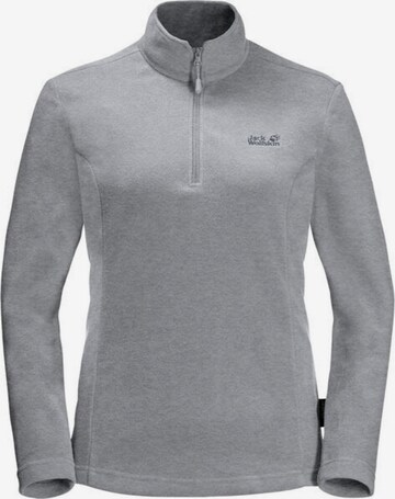 JACK WOLFSKIN Athletic Sweatshirt ' GECKO' in Grey: front
