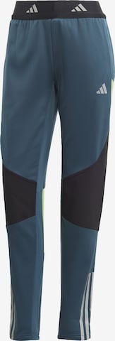 Effilé Pantalon de sport 'Tiro 23 Competition Winterized' ADIDAS PERFORMANCE en bleu : devant