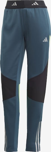 ADIDAS PERFORMANCE Workout Pants 'Tiro 23 Competition Winterized' in marine blue / Light green / Black / White, Item view