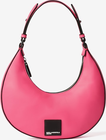 KARL LAGERFELD JEANS Наплечная сумка в Ярко-розовый: спереди
