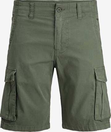 JACK & JONES Regular Cargo Pants 'Zack' in Green: front