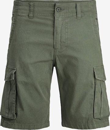 JACK & JONES Regular Cargo Pants 'Zack' in Green: front