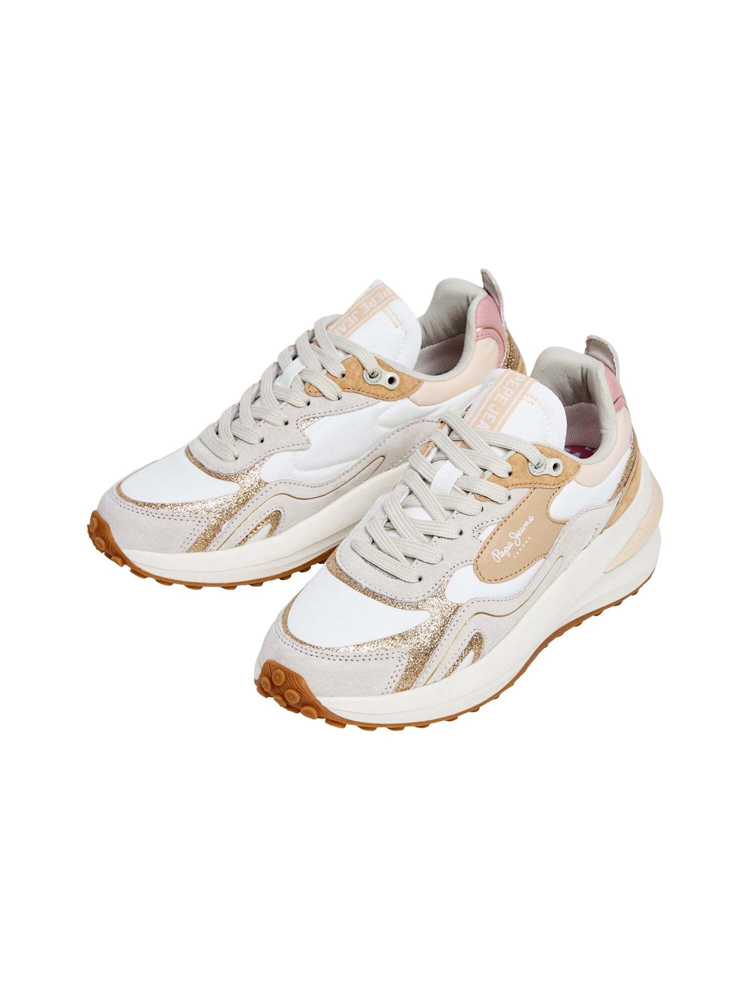 Sneaker bassa 'WINSLOW GLIT' di Pepe Jeans in beige